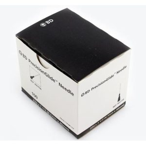 bd precisionglide hypodermic needle 22g x 1.5" 100 count